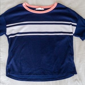 Juniors Pink Republic Crop Tee